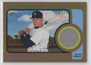 2022 Topps Heritage High Number - Clubhouse Collection Relics - Gold #CCR-JB - Javier Baez /99