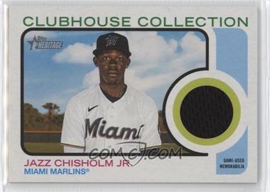 2022 Topps Heritage High Number - Clubhouse Collection Relics #CCR-JCJ - Jazz Chisholm Jr.