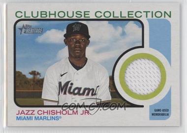 2022 Topps Heritage High Number - Clubhouse Collection Relics #CCR-JCJ - Jazz Chisholm Jr.