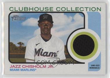 2022 Topps Heritage High Number - Clubhouse Collection Relics #CCR-JCJ - Jazz Chisholm Jr.