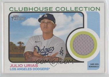 2022 Topps Heritage High Number - Clubhouse Collection Relics #CCR-JU - Julio Urias