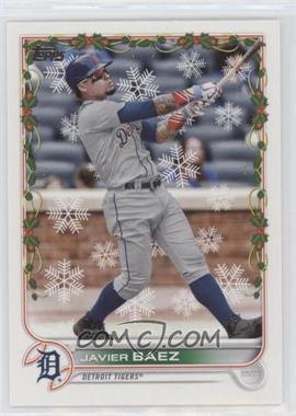 2022 Topps Holiday - Mega Box [Base] #HW159.2 - SP - Variation - Javier Baez (Batting with Candy Cane Gloves)