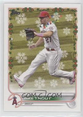 2022 Topps Holiday - Mega Box [Base] #HW50.3 - Rare - Variation - Mike Trout (Christmas Lights Necklace)