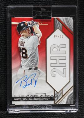 2022 Topps Luminaries - Home Run Kings Autographs - Red #HRK-BP - Buster Posey /10 [Uncirculated]