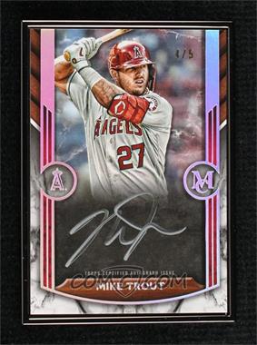 2022 Topps Museum Collection - Museum Framed Autographs - Black Frame #MFA-MT - Mike Trout /5