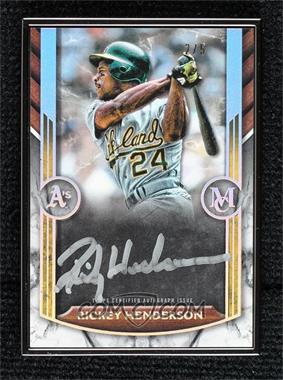 2022 Topps Museum Collection - Museum Framed Autographs - Black Frame #MFA-RH - Rickey Henderson /5