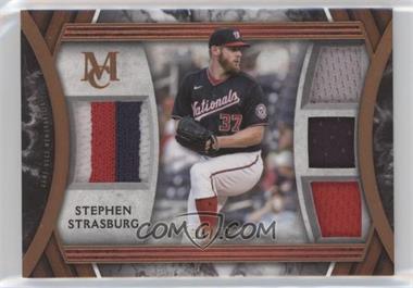 2022 Topps Museum Collection - Single-Player Primary Pieces Quad Relics - Copper #SPPPQR-SS - Stephen Strasburg /75 [EX to NM]