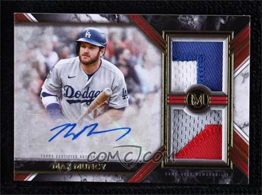 2022 Topps Museum Collection - Swatches Dual Relic Autographs - Gold #SWDRA-MM - Max Muncy /25