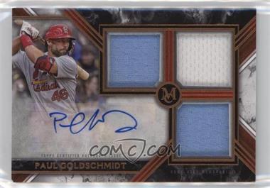 2022 Topps Museum Collection - Swatches Triple Relic Autographs - Gold #SWTRA-PG - Paul Goldschmidt /25