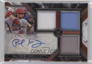 2022 Topps Museum Collection - Swatches Triple Relic Autographs #SWTRA-PG - Paul Goldschmidt /150