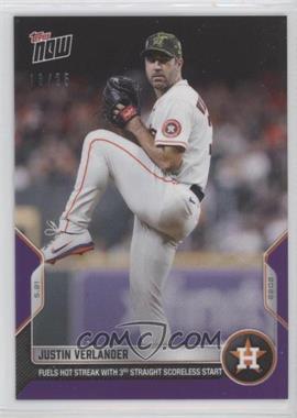 2022 Topps Now - [Base] - Purple #213 - Justin Verlander /25