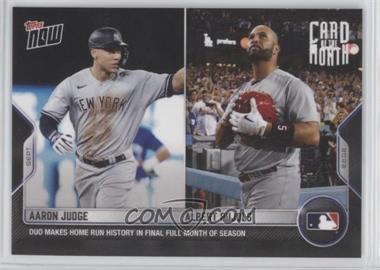 2022 Topps Now Card of the Month - [Base] #M-SEPT - Aaron Judge, Albert Pujols