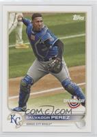 Salvador Perez (Fielding in Blue Jersey) [EX to NM]