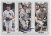 Gerrit Cole, Aaron Judge, DJ LeMahieu [Good to VG‑EX]