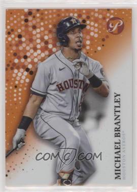 2022 Topps Pristine - [Base] - Orange Refractor #254 - Michael Brantley /25