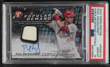 2022 Topps Pristine - Popular Demand Autograph Relics #PDAR-PG - Paul Goldschmidt [PSA 10 GEM MT]