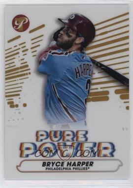 2022 Topps Pristine - Pure Power - Gold Refractor #PP-19 - Bryce Harper /50