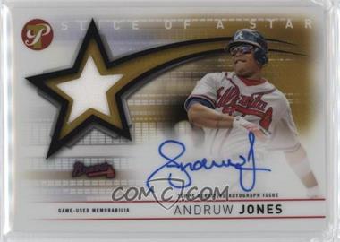 2022 Topps Pristine - Slice of the Star Autograph Relics - Gold Refractor #SSAR-AJ - Andruw Jones /50