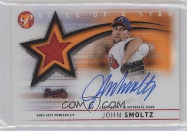 2022 Topps Pristine - Slice of the Star Autograph Relics - Orange Refractor #SSAR-JS - John Smoltz /25