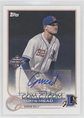 2022 Topps Pro Debut - [Base] - Autographs #PD-57 - Curtis Mead