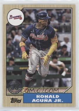 2022 Topps Series 1 - 1987 Topps Baseball 35th Anniversary #T87-64 - Ronald Acuña Jr.