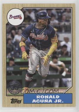 2022 Topps Series 1 - 1987 Topps Baseball 35th Anniversary #T87-64 - Ronald Acuña Jr.