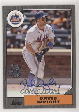 2022 Topps Series 1 - 1987 Topps Baseball Autographs - Black #87BA-DW - David Wright /199