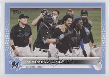 2022 Topps Series 1 - [Base] - Father's Day Powder Blue #326 - Miami Marlins /50