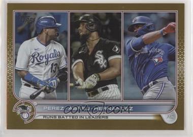 2022 Topps Series 1 - [Base] - Gold Foil #202 - League Leaders - Salvador Perez, Jose Abreu, Teoscar Hernandez