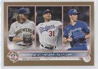 League Leaders - Corbin Burnes, Max Scherzer, Walker Buehler #/2,022