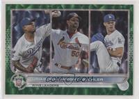 League Leaders - Julio Urias, Adam Wainwright, Walker Buehler #/499