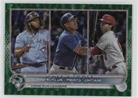 League Leaders - Vladimir Guerrero Jr., Salvador Perez, Shohei Ohtani #/499