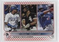 League Leaders - Salvador Perez, Jose Abreu, Teoscar Hernandez #/76