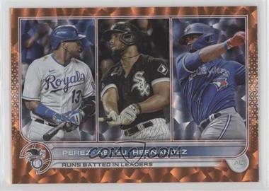 2022 Topps Series 1 - [Base] - Orange Foil #202 - League Leaders - Salvador Perez, Jose Abreu, Teoscar Hernandez /299