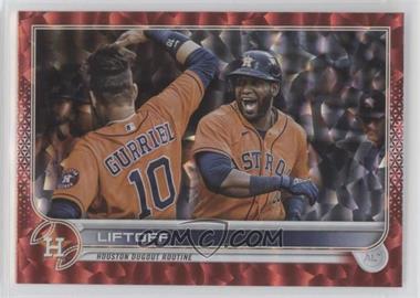 2022 Topps Series 1 - [Base] - Red Foil #110 - Checklist - Liftoff (Houston Dugout Routine) /199