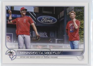 2022 Topps Series 1 - [Base] #122 - Checklist - Minnesota Meetup (Ohtani and Maeda Catch Up During Pregame) [EX to NM]