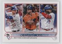 League Leaders - Yuli Gurriel, Michael Brantley, Vladimir Guerrero Jr. [EX …