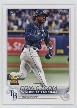 2022 Topps Series 1 - [Base] #215.1 - Wander Franco (Pounding Chest, Blue Jersey)