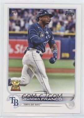 2022 Topps Series 1 - [Base] #215.1 - Wander Franco (Pounding Chest, Blue Jersey)