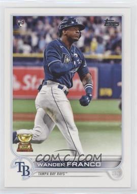 2022 Topps Series 1 - [Base] #215.1 - Wander Franco (Pounding Chest, Blue Jersey)