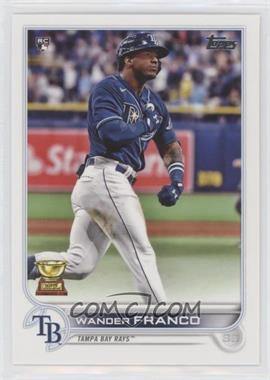 2022 Topps Series 1 - [Base] #215.1 - Wander Franco (Pounding Chest, Blue Jersey)