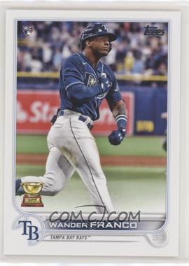 2022 Topps Series 1 - [Base] #215.1 - Wander Franco (Pounding Chest, Blue Jersey)