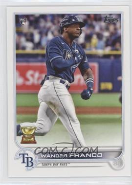 2022 Topps Series 1 - [Base] #215.1 - Wander Franco (Pounding Chest, Blue Jersey)