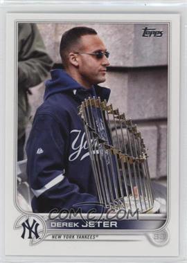 2022 Topps Series 1 - [Base] #23.2 - SP - Greats Variation - Derek Jeter (Holding World Series Trophy)