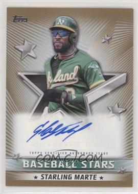 2022 Topps Series 1 - Baseball Stars Autographs - Gold #BSA-SM - Starling Marte /50