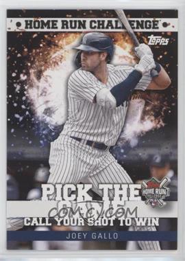 2022 Topps Series 1 - Home Run Challenge Code Card Series 1 #HRC-21 - Joey Gallo