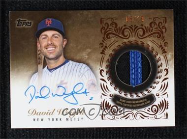 2022 Topps Series 1 - Topps Reverence Autographed Patches #TRAP-DW - David Wright /10