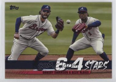 2022 Topps Series 1 - Turnin' Two 6-4 Stars #TT-5 - Ozzie Albies, Dansby Swanson