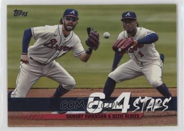 2022 Topps Series 1 - Turnin' Two 6-4 Stars #TT-5 - Ozzie Albies, Dansby Swanson