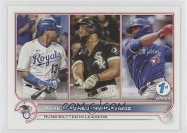 2022 Topps Series 1 1st Edition - [Base] #202 - League Leaders - Salvador Perez, Jose Abreu, Teoscar Hernandez